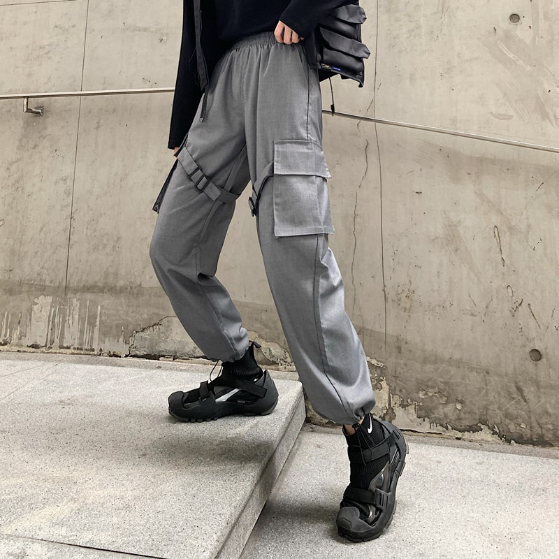 法式工装裤女宽松bf春装帅气2020 伊索芙休闲裤