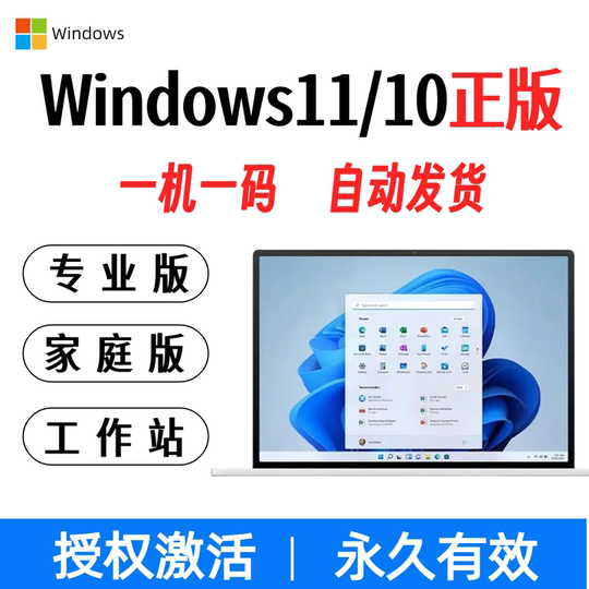 Win10/Win11 Professional Edition Activation Code Workstation Edition Home Chinese Edition Key Serial Number