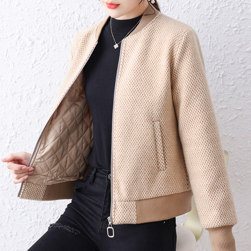 冬季开衫2021新款棒球服短款夹克 欧曼珍短外套