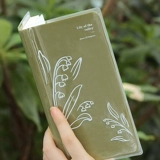 Примечание для учетных записей Silm Hand Print Plastic Leking Weeks Fresh Transparent Book Book Book
