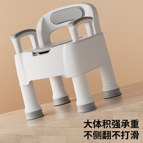 坐便器老年人可移动马桶便携式上厕所座便椅子凳孕妇卧室家用结实 - 图2