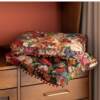 American retro cotton and linen round tablecloth