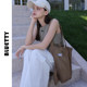 Gauze summer shoulder large capacity cloth bag