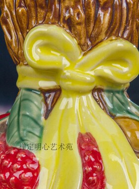 书桌绿植花瓶大吉大利家居装饰