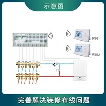 Wireless Smart Thermostat Water Floor Heating Controller Geothermal Switch Wireless Centralized Control Center Liquid Crystal Panel PROGRAMMABLE 