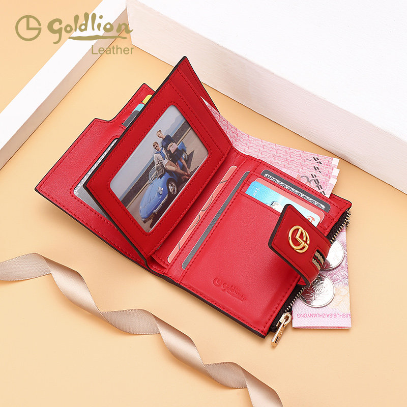 金利来女2020新款时尚简约零钱包 金利来女包钱包