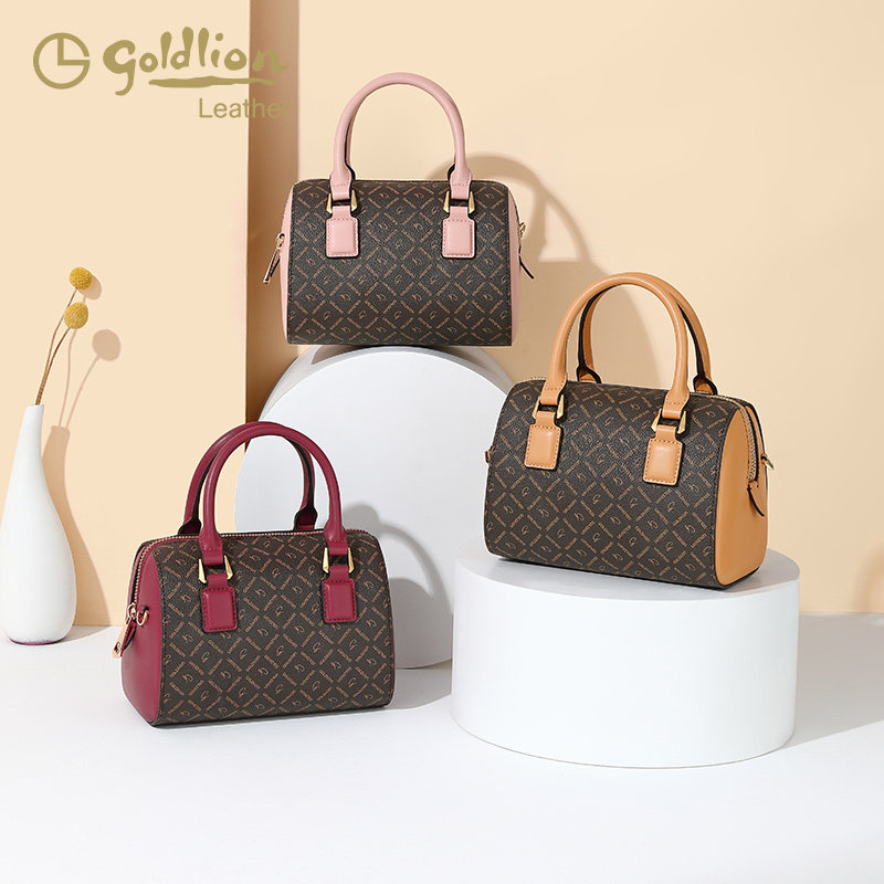 金利来2021新款单肩斜挎潮波士顿包 金利来女包女士包袋