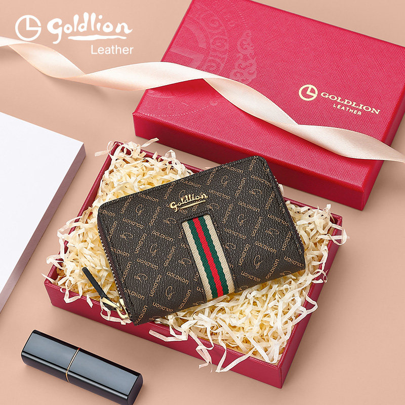 金利来一体女小巧多功能超薄零钱包 金利来女包钱包