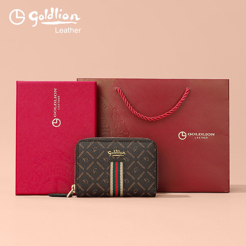 金利来一体女小巧多功能超薄零钱包 金利来女包钱包