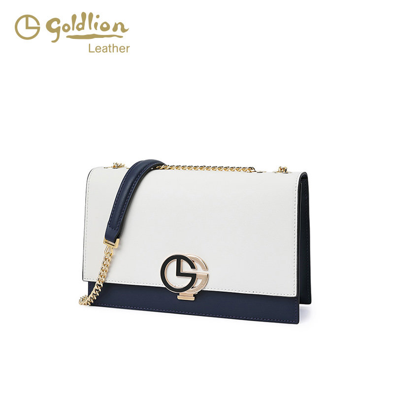 金利来女包2026新款真皮单肩包时尚百搭牛皮斜挎包简约链条小方包,淘宝优惠券,粉丝福利购,淘宝优惠卷