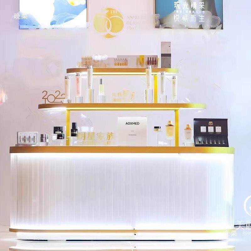 现货直销化妆品展柜彩妆小样美容院护肤品产品柜美妆香水中岛柜伴,淘宝优惠券,粉丝福利购,淘宝优惠卷