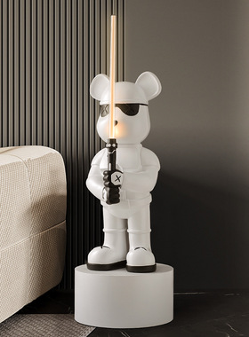 光剑暴力熊客厅大型落地摆件家居电视柜网红玩偶潮玩手办公仔大号