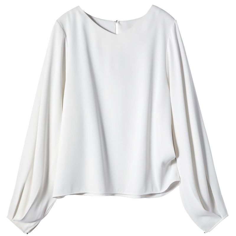 2022新款春季韩版长袖小衫雪纺衫 古朵诗蕾丝衫/雪纺衫