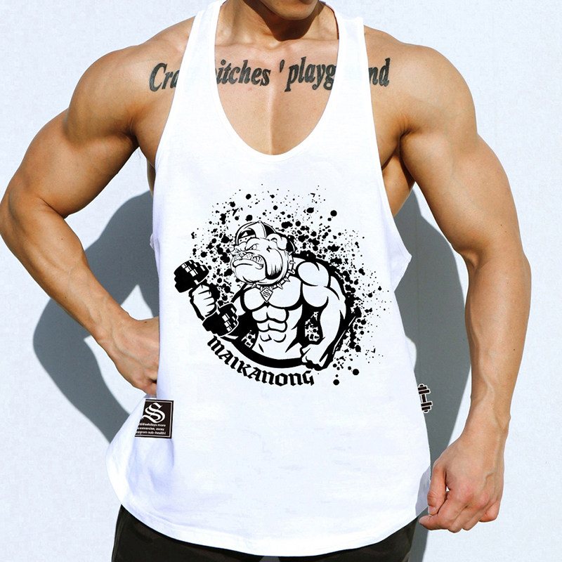 Makn运动训练背心男健身狗撸铁吊带上衣修身透气速干吸汗无袖t恤,淘宝优惠券,粉丝福利购,淘宝优惠卷
