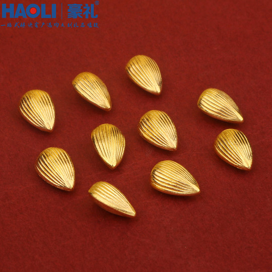 Мини-изысканные маленькие твердые украшения из слитков для привлечения богатства и сокровищ, рог изобилия, рисовый чан, имитация золота, семена дыни, украшения, подарки