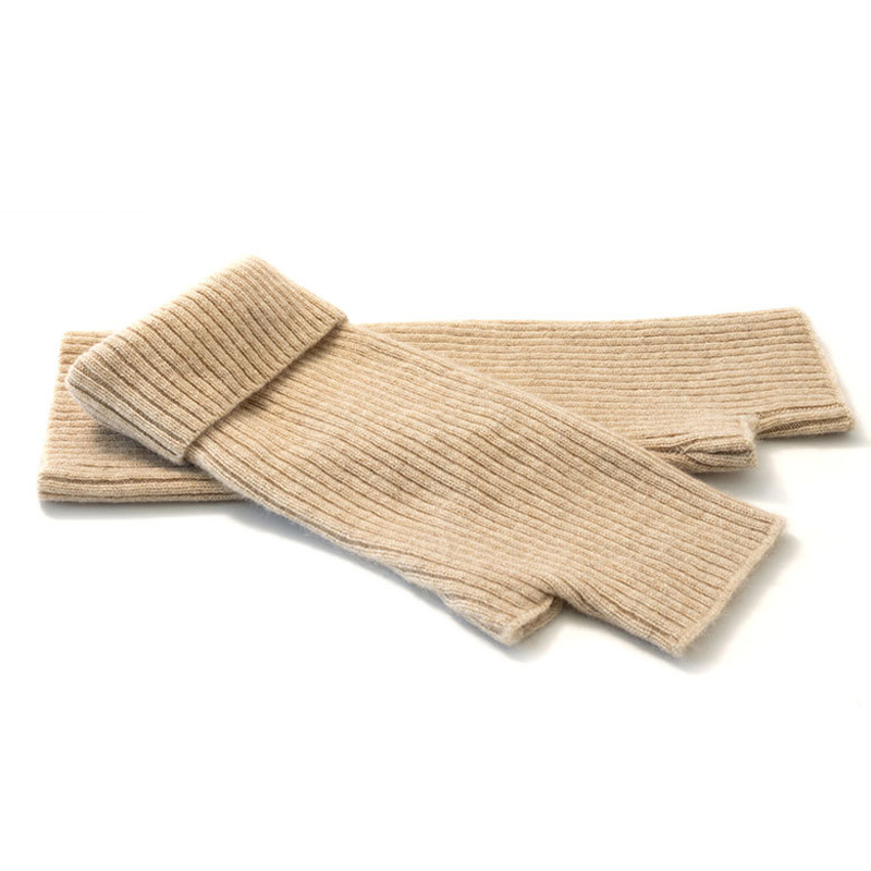 纯羊绒半指露指手套秋冬女保暖新款学生写字半截漏指袖套针织羊毛,淘宝优惠券,粉丝福利购,淘宝优惠卷