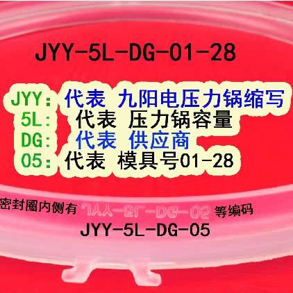 原厂九阳电压力锅密封圈Y50C-B2501/50NS1/50IHS9饭煲硅胶食品级 - 图1