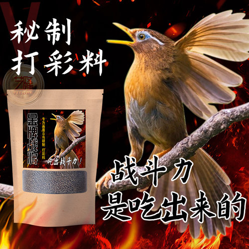 金牌战将画眉饲料打口提性鸟食手工营养壮膘打彩斗鸟A级赛事专用 - 图2