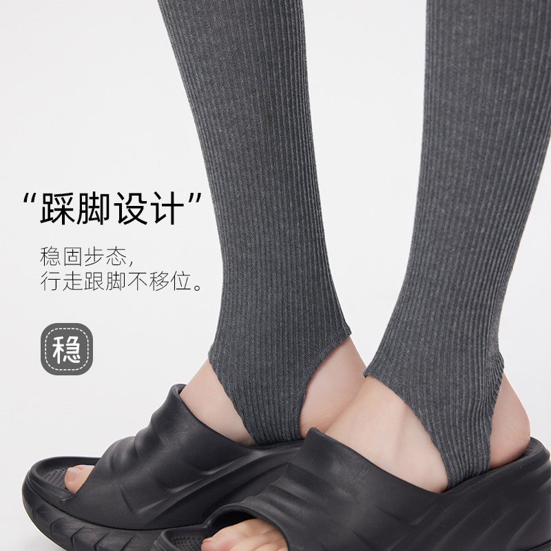 纯色踩脚袜套女春夏薄款及膝长筒简约慵懒风y2k亚文化小腿堆堆袜,淘宝优惠券,粉丝福利购,淘宝优惠卷