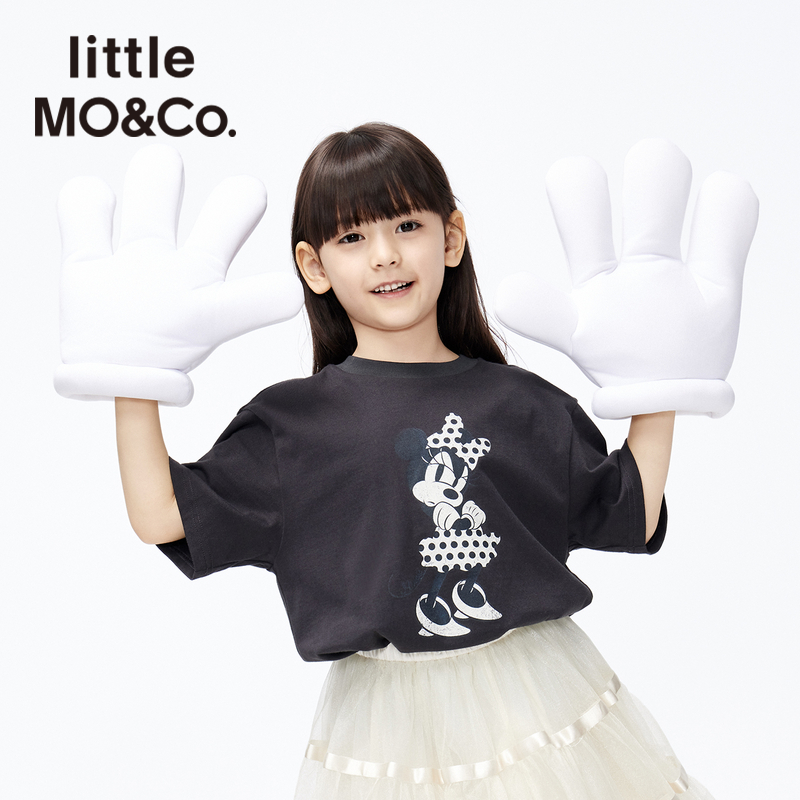 抑菌 迪士尼米奇IP亲子装 little moco童装女童纯棉短袖T恤儿童