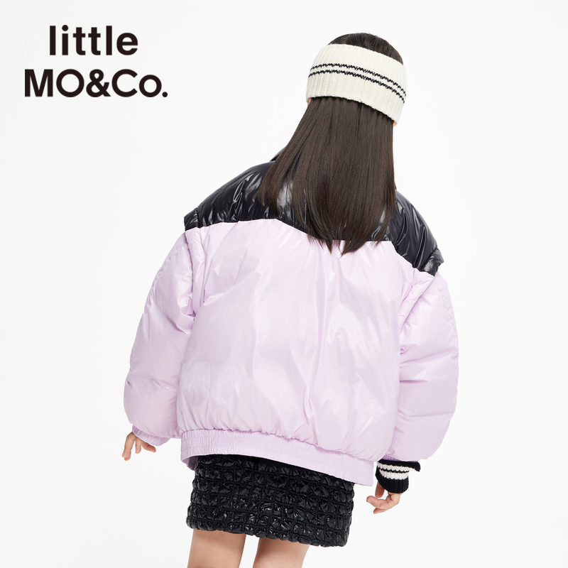 little moco童装儿童羽绒服男款洋气冬季女童面包服鸭绒外套