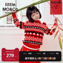 Beautiful Nowool Little Moco Childlike Spring Autumn Clothing for men and women Fairchild island sweater New Years weaters New Years weaters