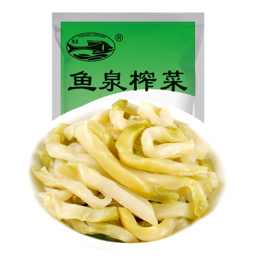鱼泉美味榨菜小包装一箱装开味榨菜下饭菜丝儿童陪陵整箱涪陵炸菜 - 图0