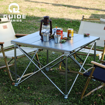 Walking Forest GuideSeries OUTDOOR FOLDING TABLE ALUMINUM ALLOY PICNIC TABLE FOLDING TABLE AND CHAIRS EGG ROLL TABLE BARBECUE TABLE