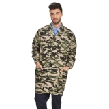 Длинная износостойкая униформа медсестры для работы, камуфляжный белый халат, длина макси