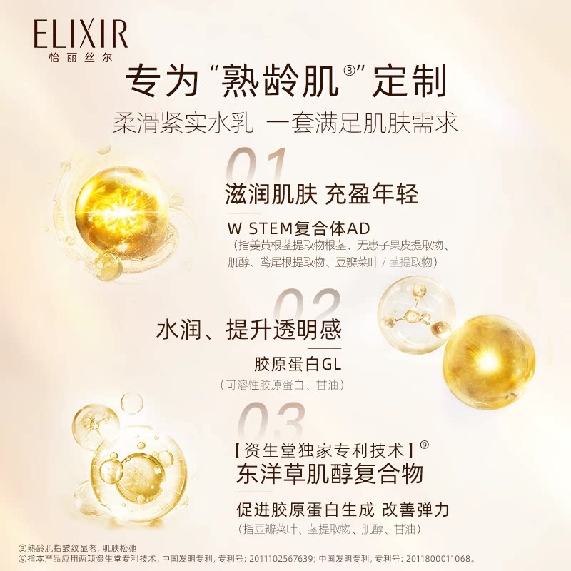 【新年礼盒】怡丽丝尔蕴能柔滑紧实水乳+淡纹眼霜15g紧致抗皱