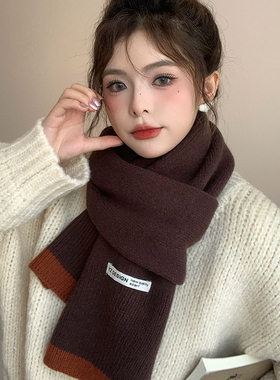 圣诞新年礼物红色围巾女2026新款