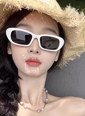 2025新款白色太阳眼镜女高级感小众设计感墨镜时尚百搭防紫外线fu