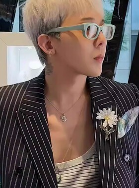 GD权志龙同款百搭墨镜男款韩版痞帅潮流复古窄框小方形太阳眼镜女