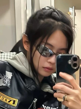 jennie同款灰色发箍墨镜女2026新款高级感显脸小太阳眼镜防紫外线