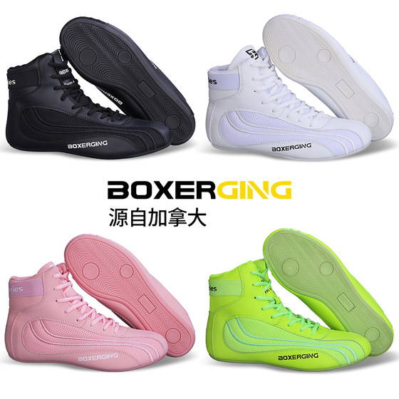 Professional boxing shoes for men and women, Muay Thai shoes, low-top Sanda shoes, free fighting shoes, training boots, special fighting and wrestling shoes