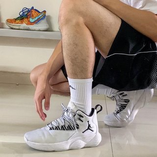 Nike air jordan men's high-top wear-resistant casual practical basketball shoes ar0038-100 w