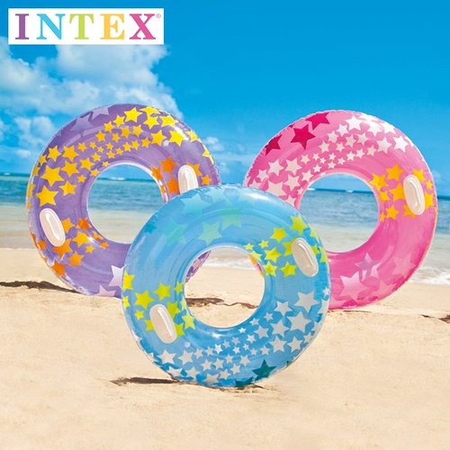 INTEX Плавательный круг для взрослых, надувной бассейн, увеличенная толщина