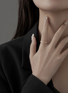 【S925银】百搭金珠戒指