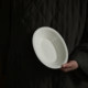 Three-point quiet Japanese-style wood ash glaze bed and breakfast solid color dish