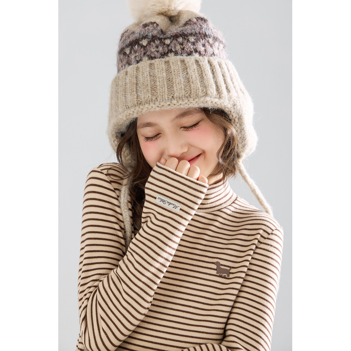 【天天粉丝专享】男女童小狗印花打底衫德绒抗静电长袖冬季新款,淘宝优惠券,粉丝福利购,淘宝优惠卷