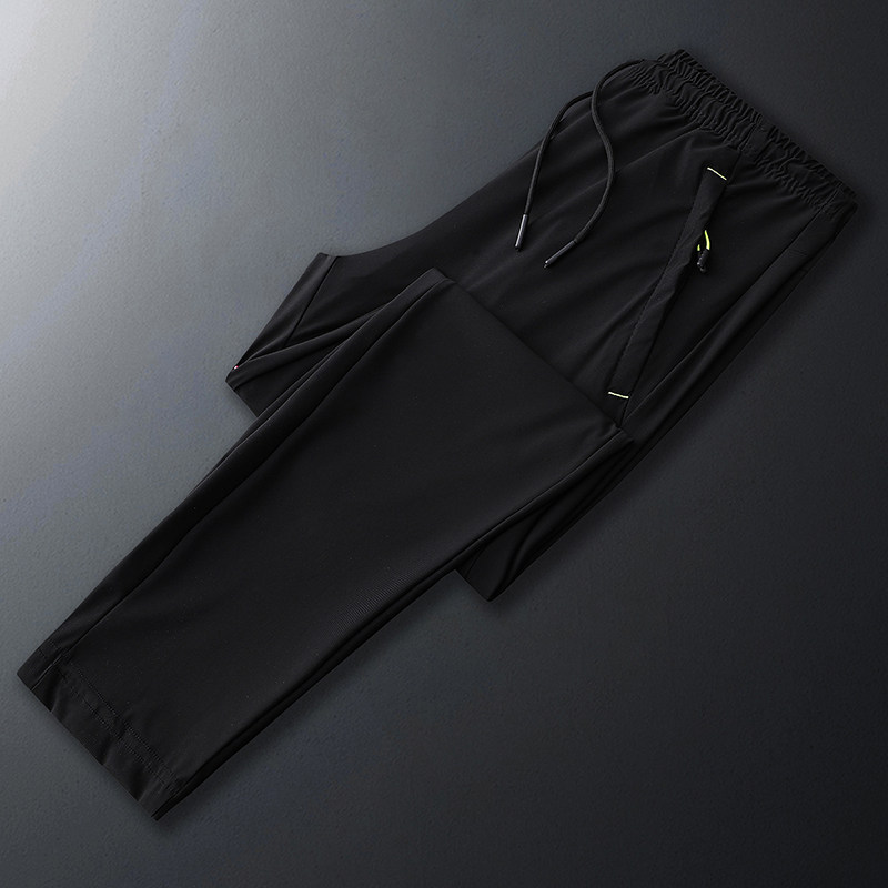 冰丝裤男士夏季超薄款网眼空调裤 耐都休闲裤