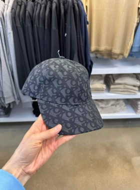 CK帽子Jeans25春夏男女同款刺绣徽标纯棉运动鸭舌棒球帽 美国直邮
