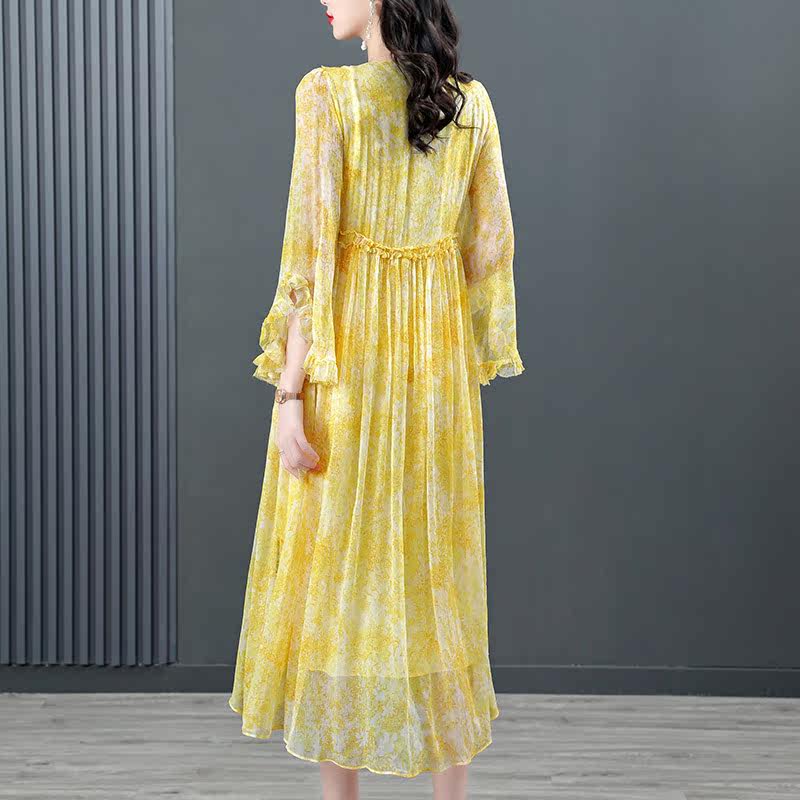 高级感轻奢大牌2023夏季新款连衣裙 歌娜图连衣裙