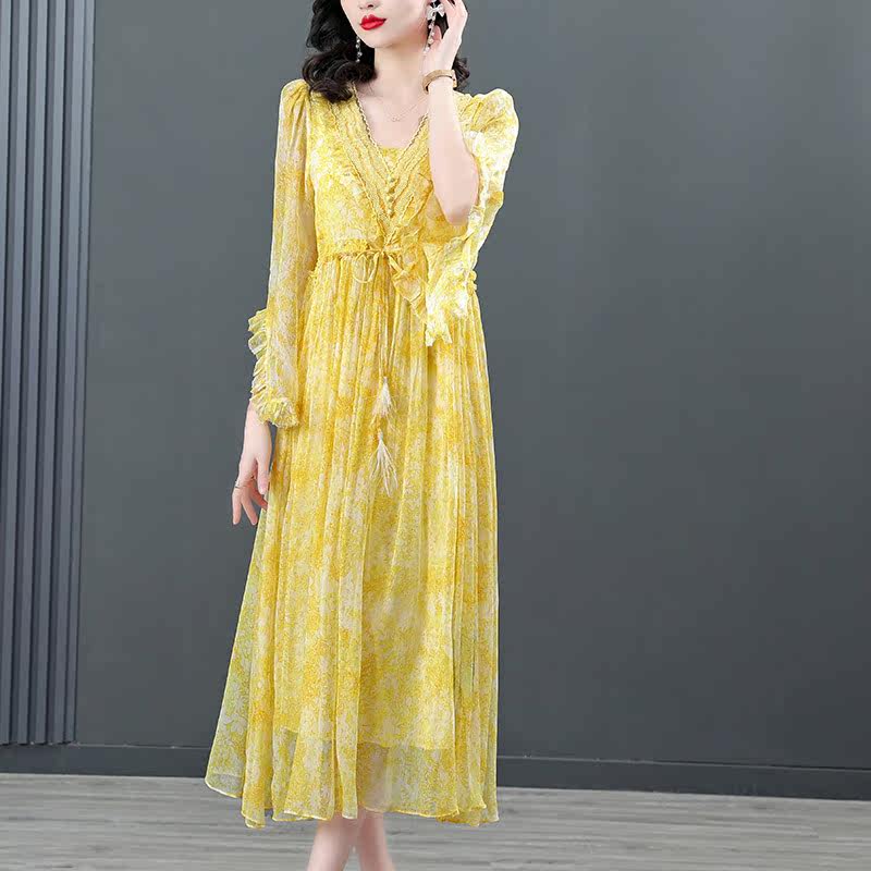 高级感轻奢大牌2023夏季新款连衣裙 歌娜图连衣裙