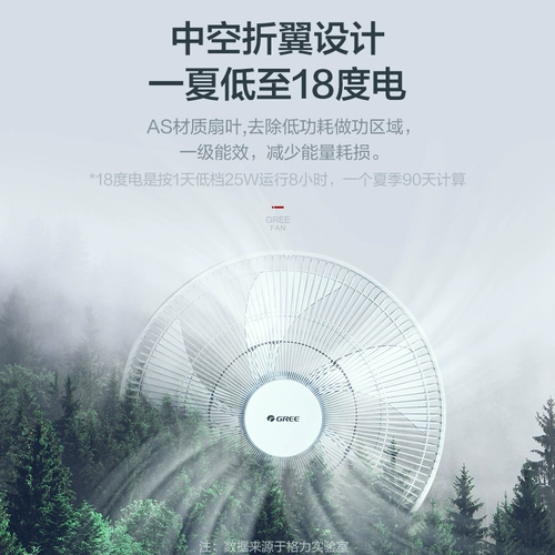 Gree Plouing Fan Home Home Remote Light Sound Energy -Энергия -Энергия -провинциальный ветер с обалкой ветра.