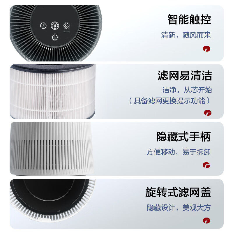 Gree desktop air purifier removes smoke and odor