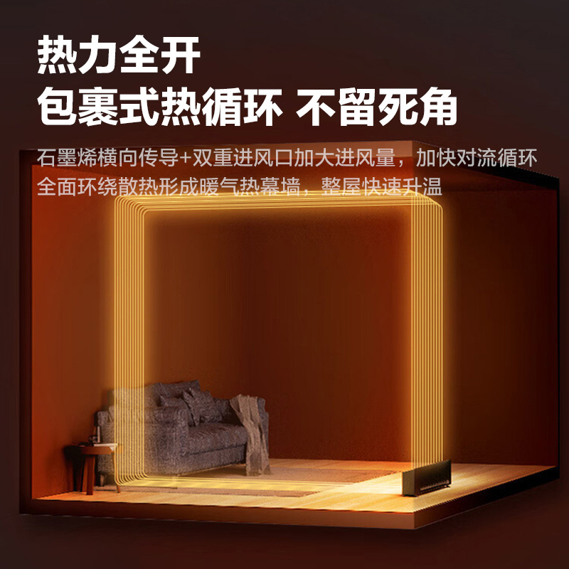 格力新款踢脚线取暖器家用地暖器节能速热暖风机大范围客厅电暖气,淘宝优惠券,粉丝福利购,淘宝优惠卷
