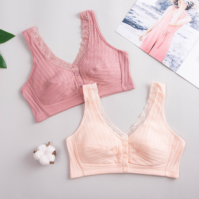 妈妈无钢圈薄款中老年背心式文胸 彰艳文胸