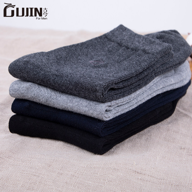 古今4双男士秋冬季运动纯棉袜子 古今男士短袜/打底袜/丝袜/美腿袜