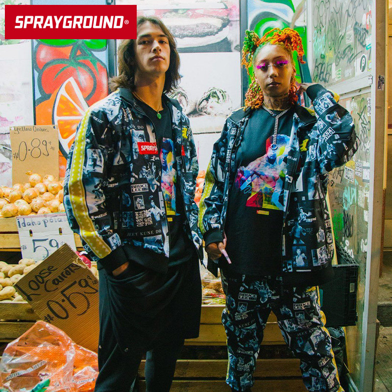 【特卖】SprayGround李小龙联名个性经典舒适休闲针织裤学生W0722 - 图1